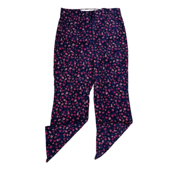 J. Crew Kickout Dotted Floral Corduroy Pants 8 - Picture 1 of 9